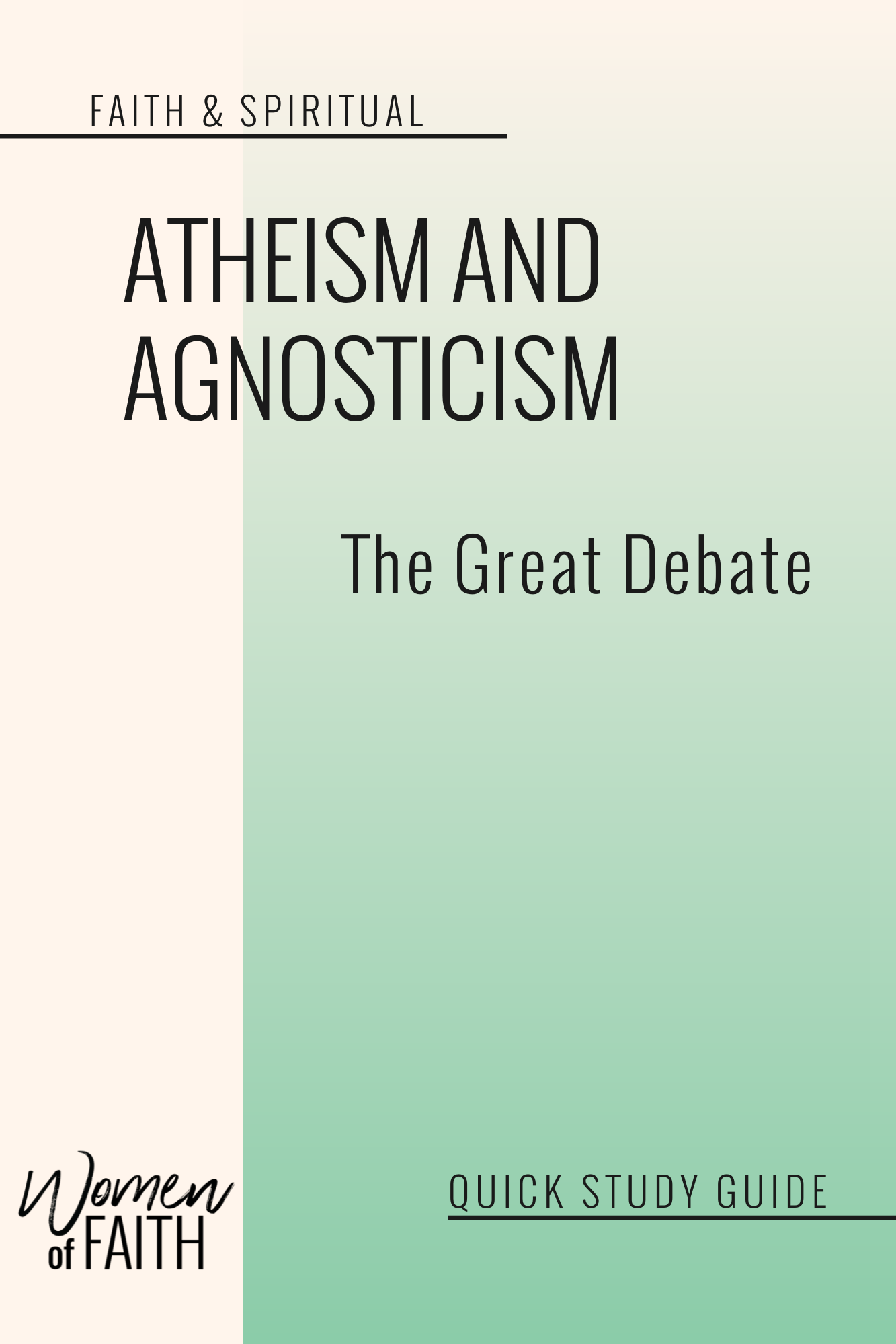 ATHIEISM & AGNOSTICISM - QUICK STUDY GUIDE (E-GUIDE)